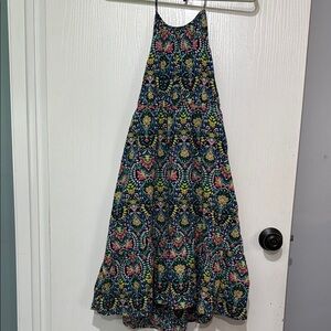 Girl’s Floral Halter Maxi Dress